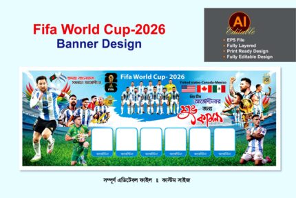 আর্জেন্টিনা ব্যানার ডিজাইন/Argentina Banner Design 2026