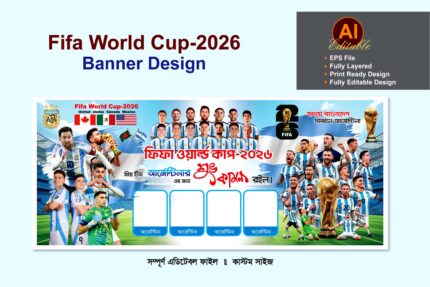 আর্জেন্টিনা ব্যানার ডিজাইন/Argentina Banner Design 2026