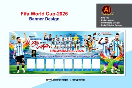 আর্জেন্টিনা ব্যানার ডিজাইন/Argentina Banner Design 2026